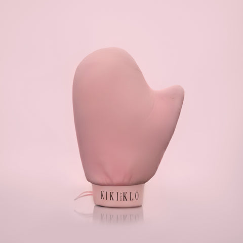 Pink Velvet Tanning Mitt